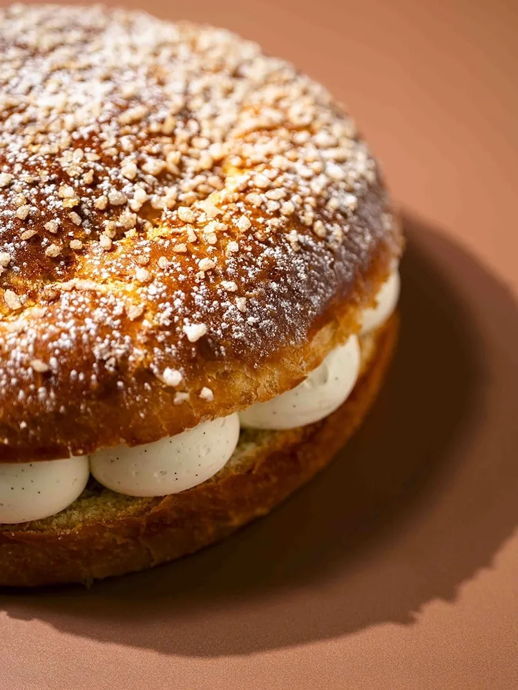 Tropézienne façon Cyril Lignac brioche et crème diplomate adaptée pour Thermomix